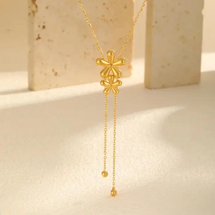 Collier pendentif en zircone cubique pour femmes