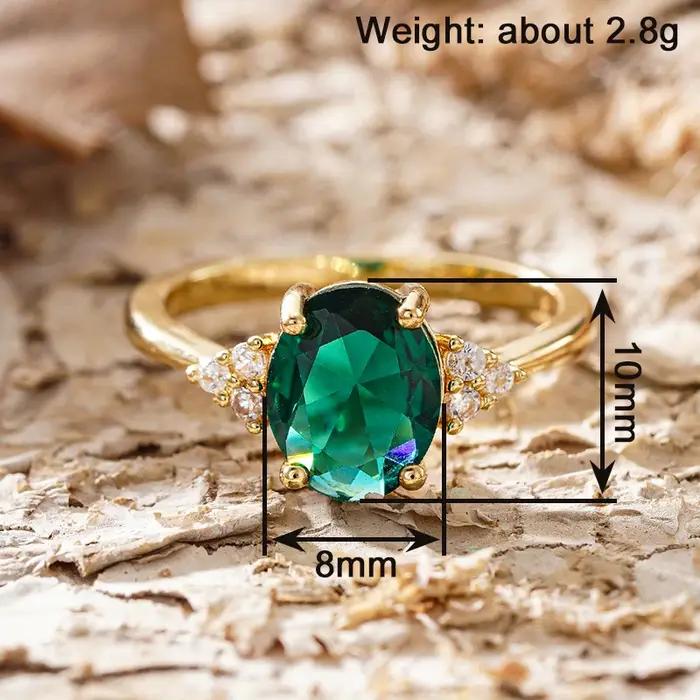 Huitan – bague fantaisie couleur or pour femmes