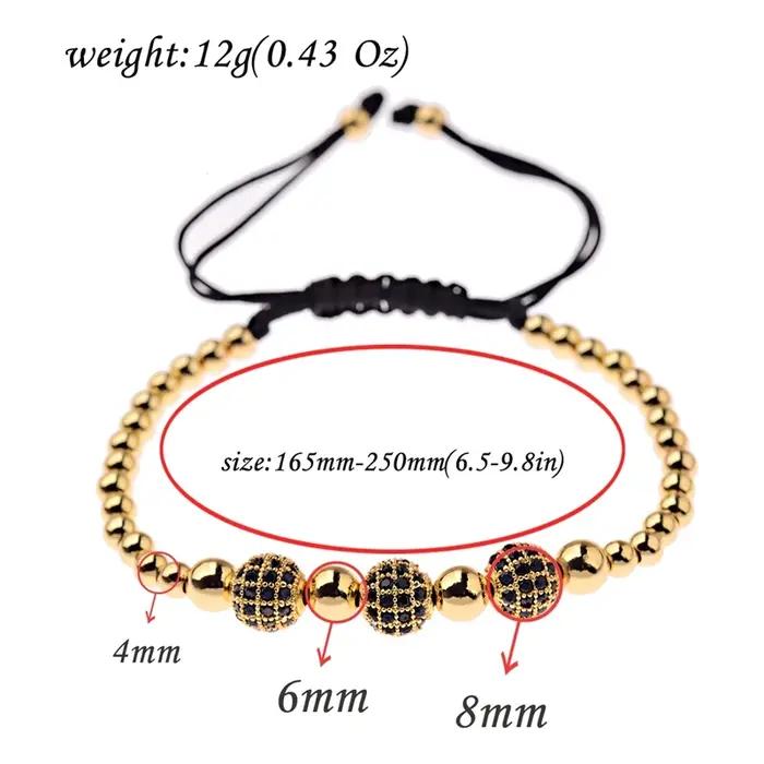 Bracelets de luxe en macramé tressé pour hommes