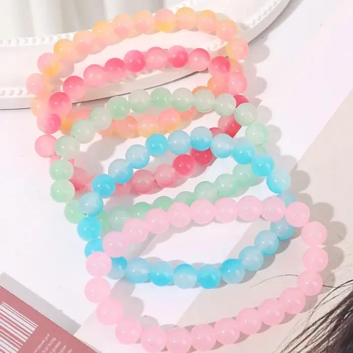 Bracelet élastique en pierre naturelle pour femme