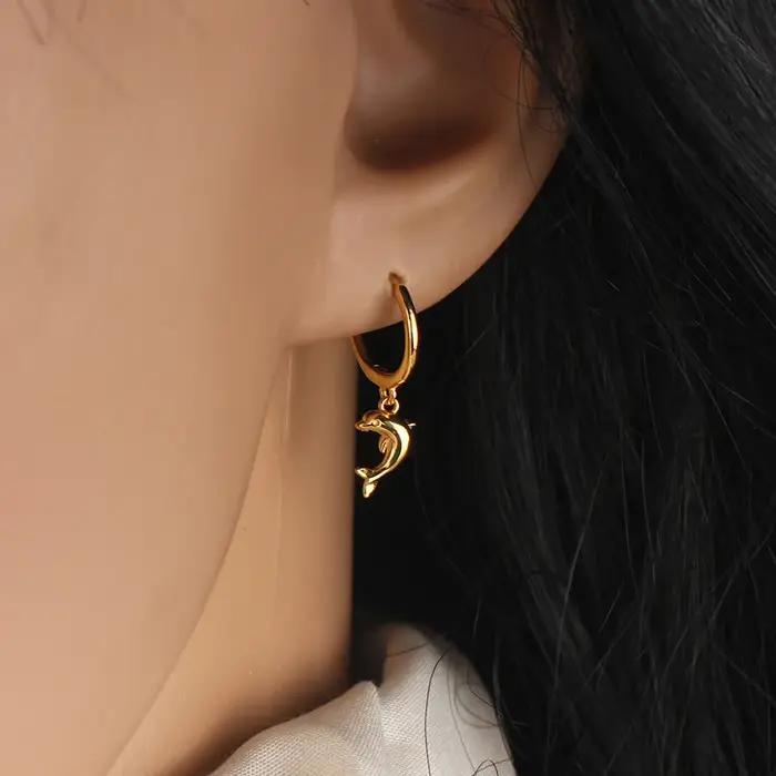 Boucles d'oreilles créoles DolDave Sweet en argent 925 style animalier moderne pour femmes occasions spéciales