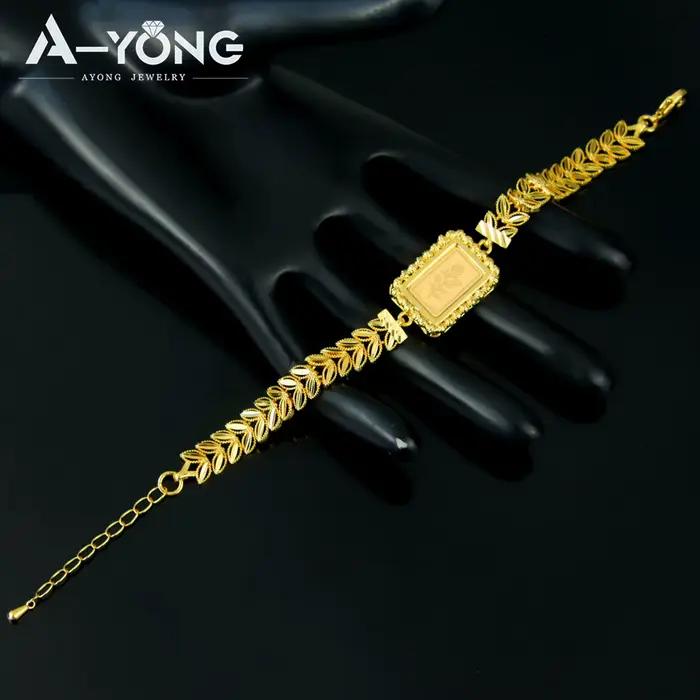 Ensemble de bijoux de mariage de luxe, plaqué or 21 carats, Nigeria, collier, Bracelet, boucles d'or