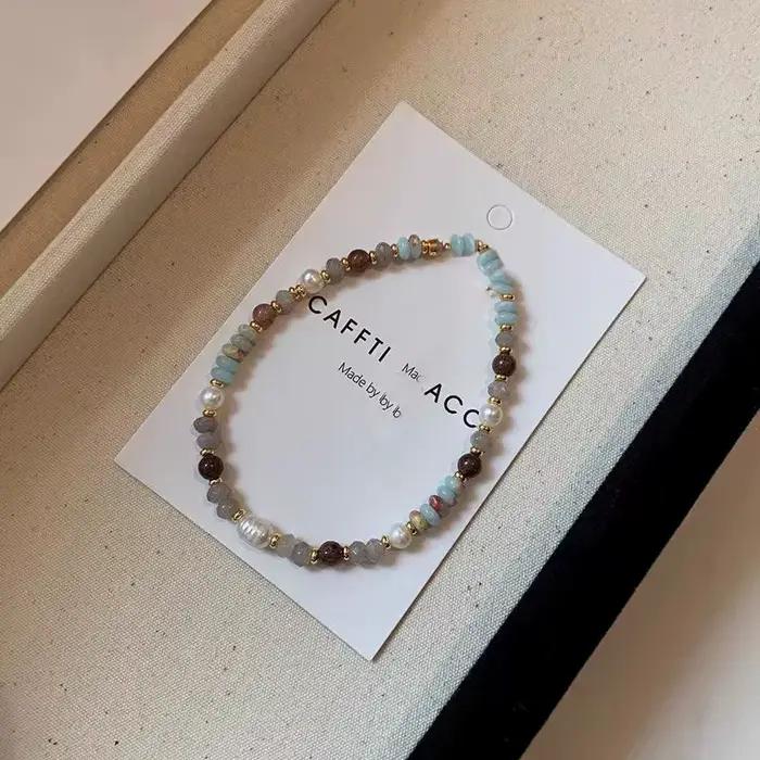 Nouveau bracelet en perles de pierre naturelle pour femmes