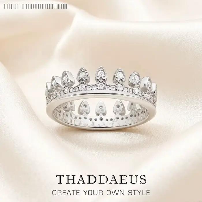 Bague reine couronne Royal, bijoux fins pour femmes, tout nouveau cadeau romantique d'été 2023, en a