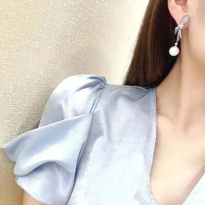 MeiBaPJ – boucles d'oreilles en argent 925 véritable pour femme