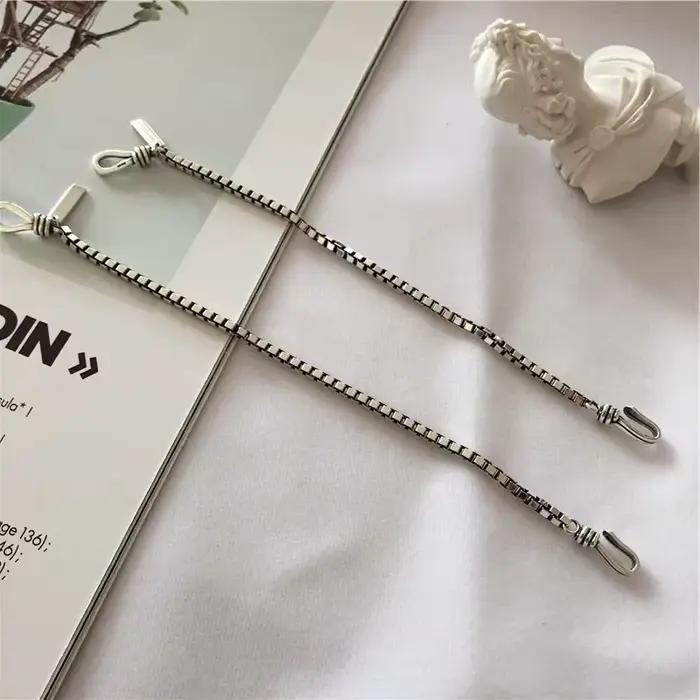 Bracelet géométrique en argent regardé 925 pour femme