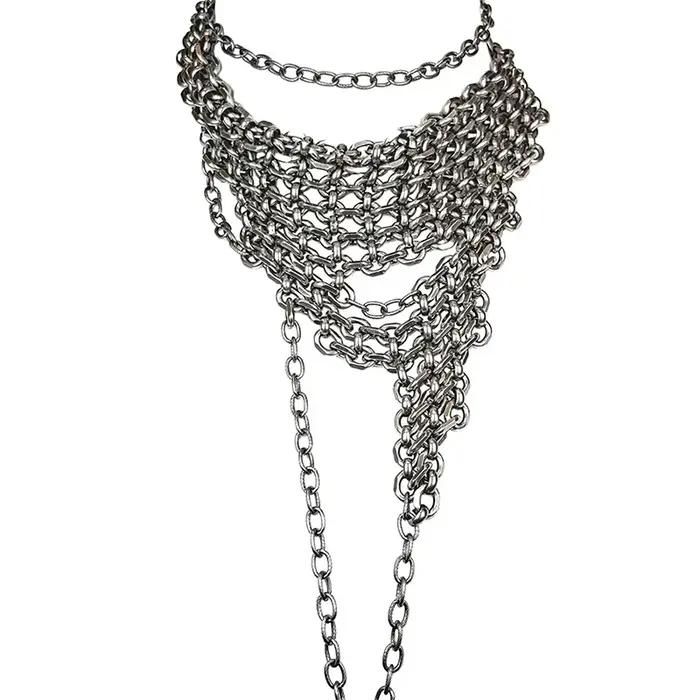 ZHUHE – collier à pièces irrégulières dans le Style Cyberpunk, un accessoire de bijoux pour femmes e