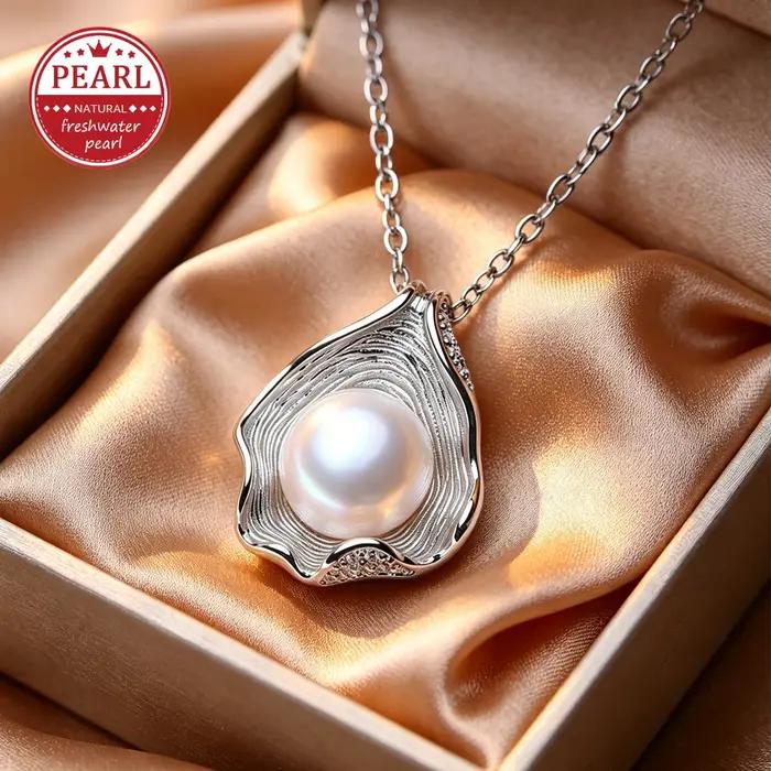 FENASY – collier de perles d'eau douce naturelles en argent Sterling 925, pendentif, bijoux à la mod