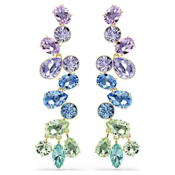 Meilleures ventes : boucles d'oreilles, colliers, ensemble de bijoux exquis, boucles d'oreilles et bracelet en cristal coloré et brillant, accessoires, cadeau romantique