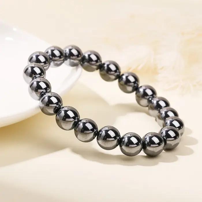 Bracelet obsidienne noire naturelle pour bien-être et sérénité bijoux pour femmes et hommes occasions spéciales meditation santé