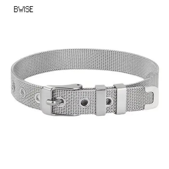 Bracelet plaqué or en acier inoxydable pour femme