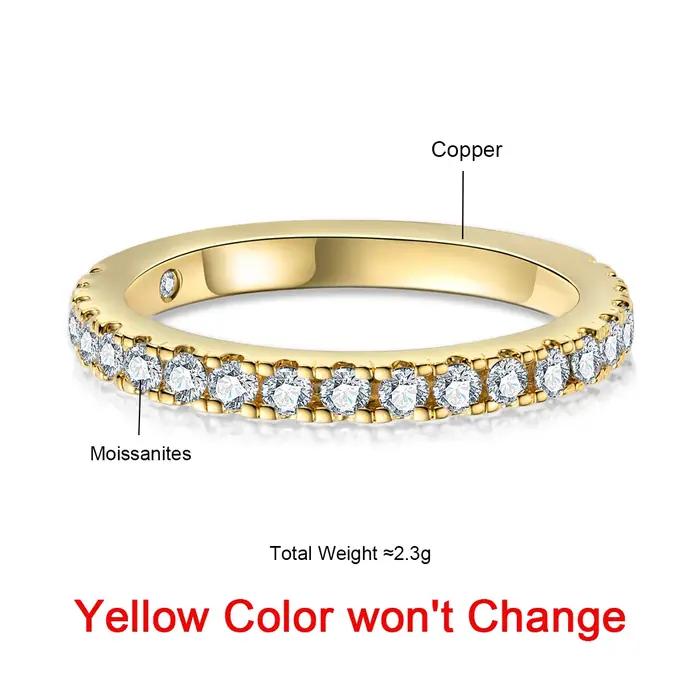 AnuJewel-Bague plaquée or 18 carats pour femme