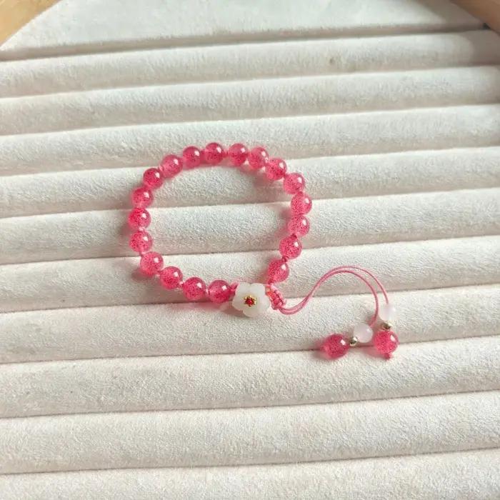 Bracelet de fleurs d'agate Hetian naturel, pierre précieuse exquise, bijoux de mode sexy pour jeunes filles, cadeaux de vacances les plus connus, diversifier