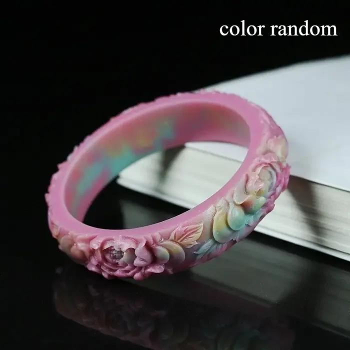 Nouveau Bracelet sculpté exquis en Agate Yanyuan