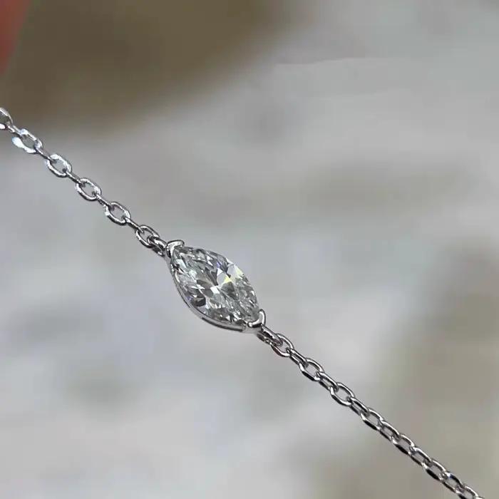 Bracelet en argent Sterling 925 plaqué or 14 carats, Zircon géométrique exquis pour femmes, bijoux d