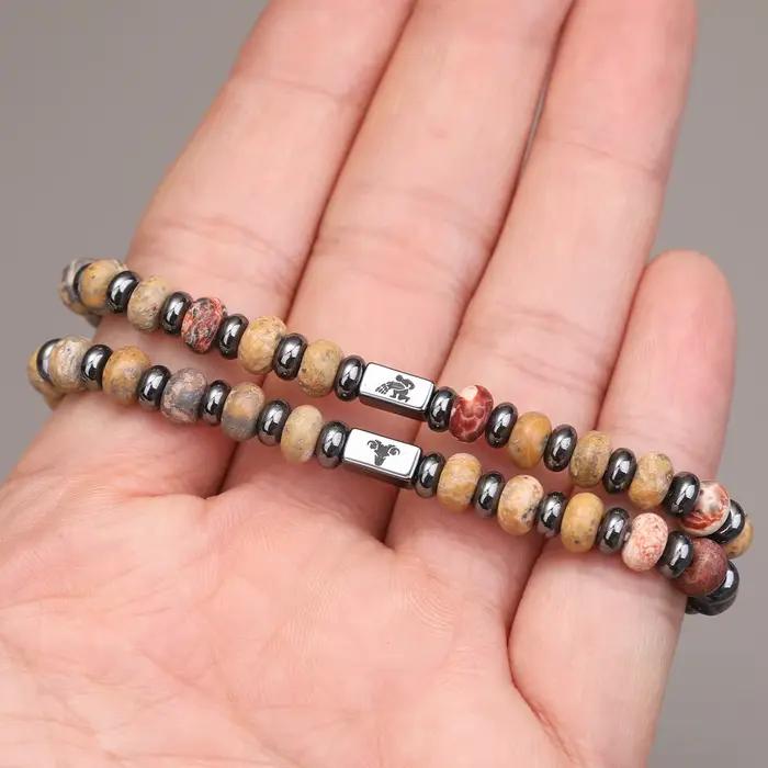 Bracelet Énergétique du Zodiaque en Pierres Naturelles
