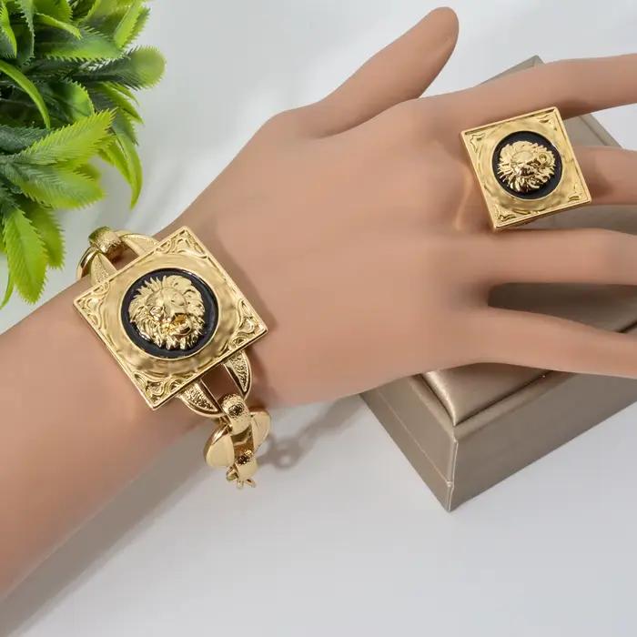 Ensemble de bijoux plaqués or pour femmes