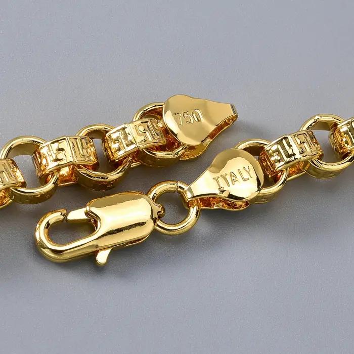 Bracelet plaqué or 18 carats Italie 750