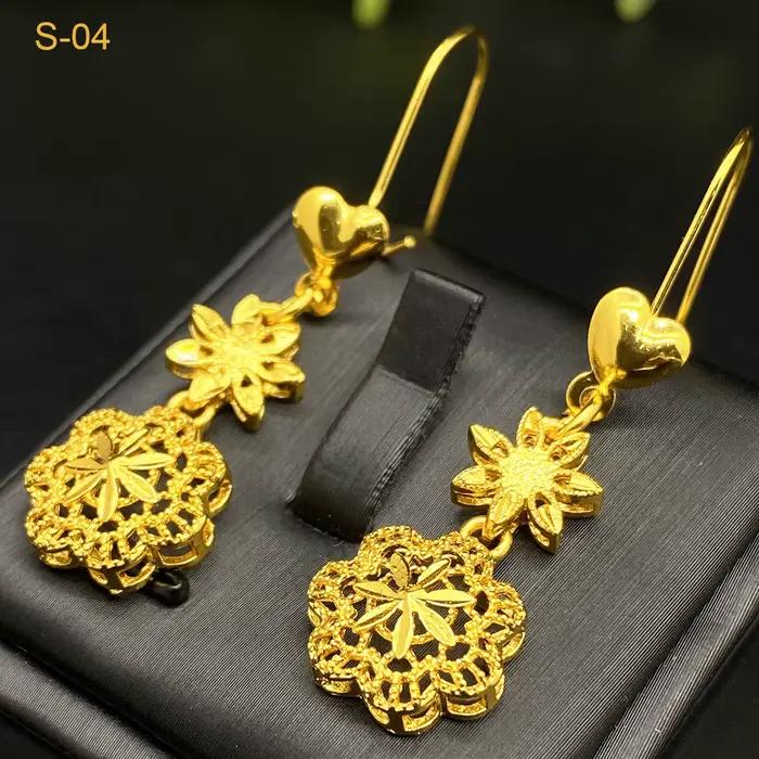 Ensemble de bijoux de luxe en plaqué or 24 carats pour mariage et cérémonies bohèmes femmes occasions spéciales