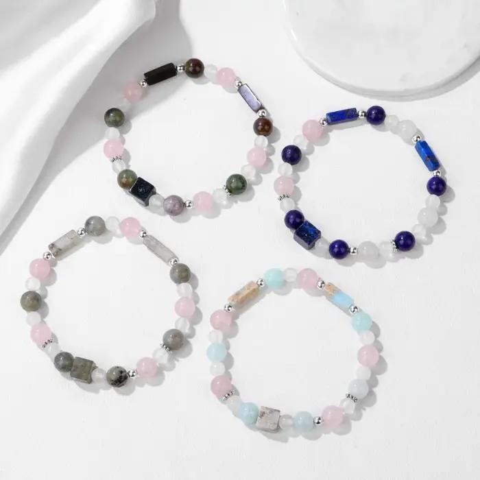 Bracelet en Pierre Naturelle Exquise pour Femme