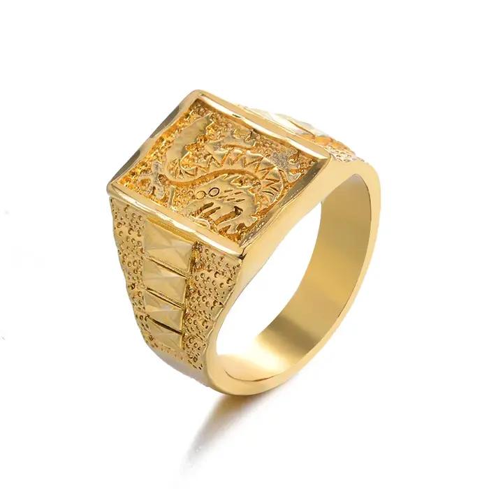 Bague indienne taille unique en or africain pour homme et femme