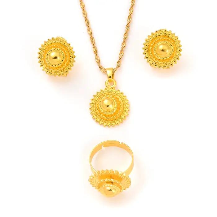 Bijoux érythréens et éthiopiens pour femmes colliers boucles d'oreilles pendentif raq chaîne de sauna cadeau traditionnel africain