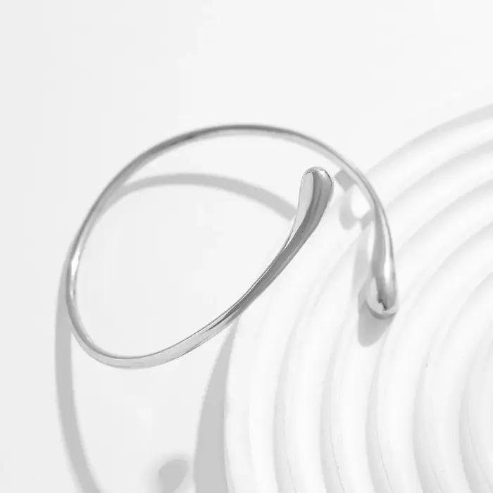 Bracelet Manchette Fête Elégant Pour Femmes Occasions Spéciales Décontracté Plaqués Or Rhodium