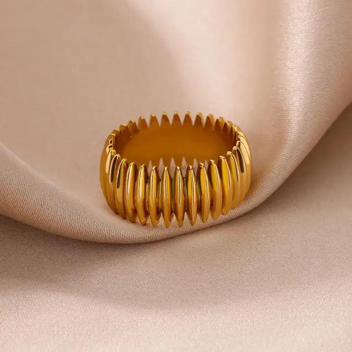 Bagues à balles géométriques Vintage pour femmes
