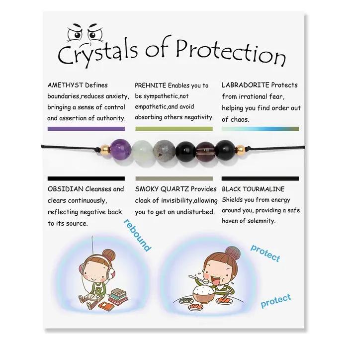 Bracelet en Pierre Naturelle pour Homme et Femme, Tresse Perlée Faite à la Main, Réglable, Massage, DorPanier, Bijoux, 8mm