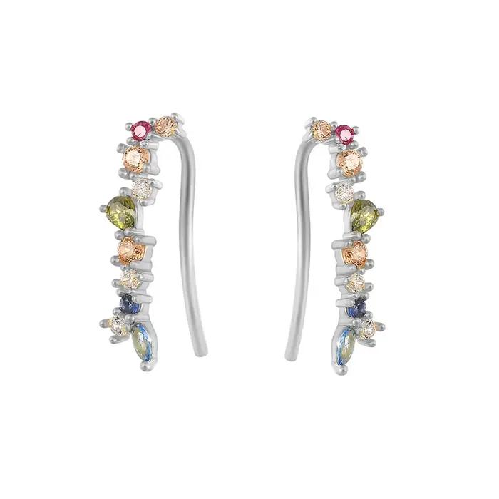 Grimpeur d'oreilles en argent sterling 925 - Oreilles sur chenilles