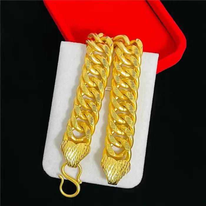 Bracelet en or 18 carats pour hommes et femmes élégant pour mariage et fiançailles occasionnels et quotidiens