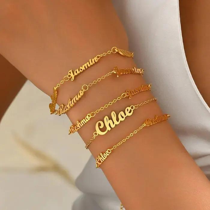 Bracelet Personnalisé avec Nom pour Femme et Enfant