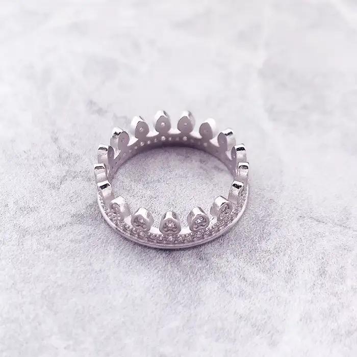 Bague reine couronne Royal, bijoux fins pour femmes, tout nouveau cadeau romantique d'été 2023, en argent Sterling 925