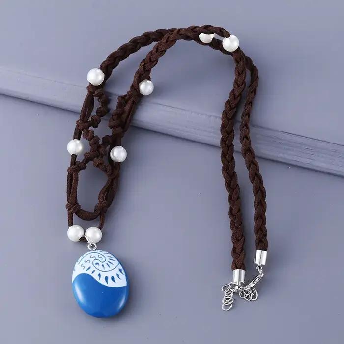 Collier de princesse Moana du film d'anime pour femmes et filles