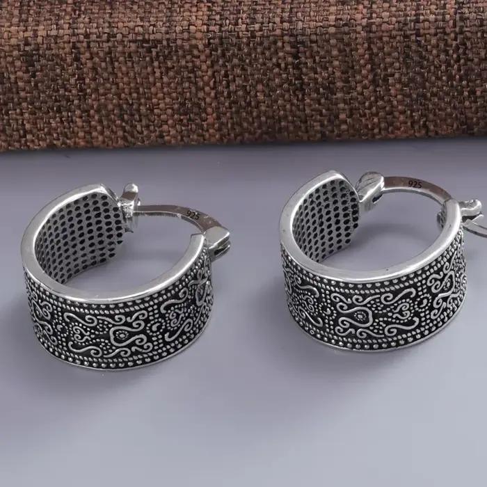Boucles d'oreilles gothiques en argent Sterling 925 pour femmes