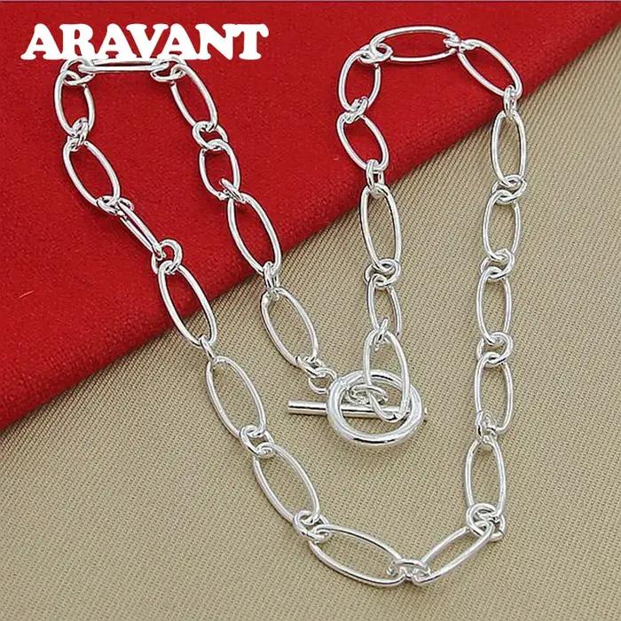Aravant-Collier simple en argent 925 pour femme, bijoux fantaisie, accessoires