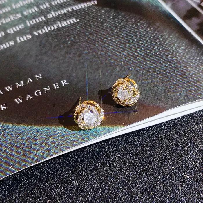 Boucles d'oreilles à clous en or 18 carats pour femmes bijoux bohémiens occasion spéciale mariage anniversaire de mariage noël halloween