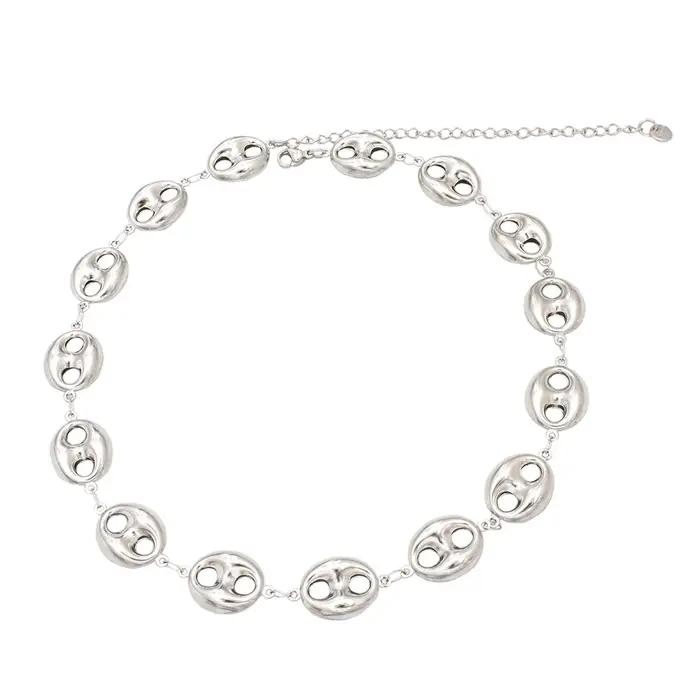 Collier chaîne à breloques grain de café acier inoxydable 316L femme élégant cadeau occasion spéciale