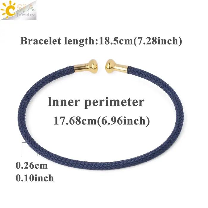 CSJA couleur or fil Wrap ouvert manchette Bracelets rouge noir vert acier Bracelet minimalisme Bracelet sur la main bricolage bijoux faits à la main G839
