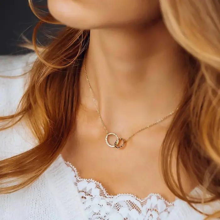EManco – collier de Style minimaliste plaqué or 14 carats