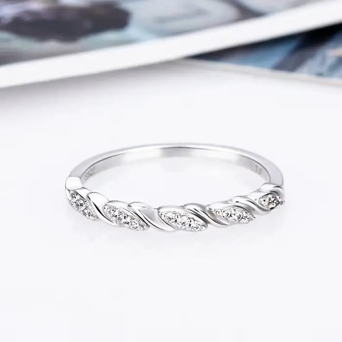 CLUCI – bague ronde en argent Sterling 925 pour femmes