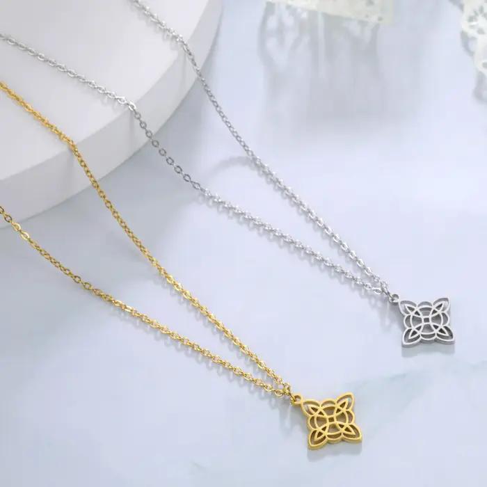 Collier pendentif noeud de sorcière pour femmes