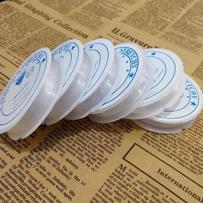 6 rouleaux/1 sac chaîne élastique pour Bracelets Bracelet