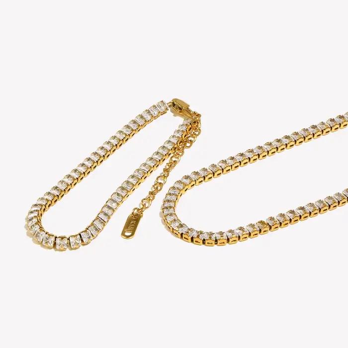 E.B.belle Tennis-Ensemble de bijoux de luxe pour femme