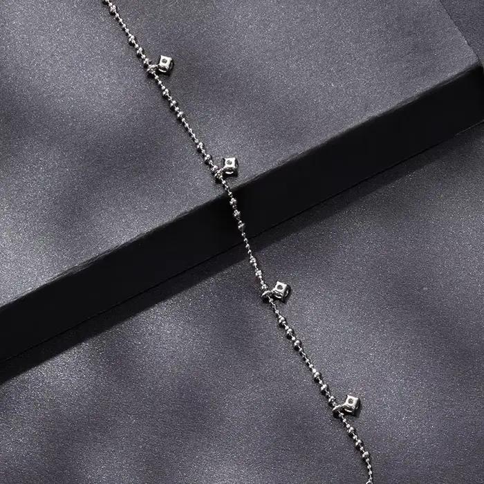 Bamoer – Bracelet en argent Sterling 925 pour femmes, design unique avec 5 pendentifs, chaîne de perles, certifié, bijoux fins