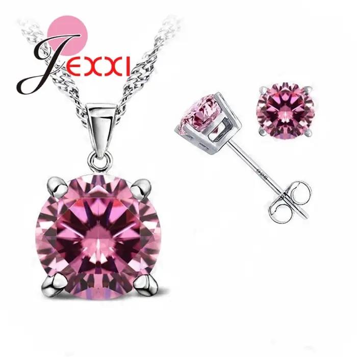 Ensemble de bijoux classiques en argent Sterling 925