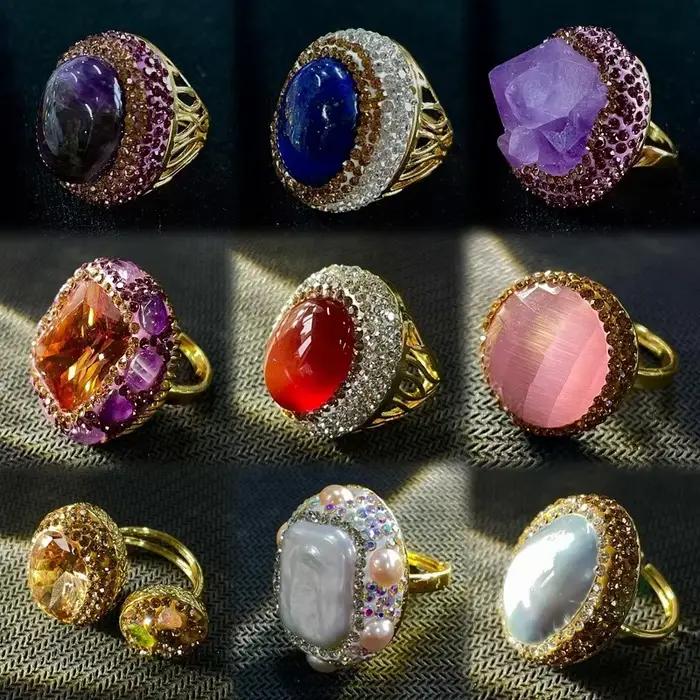 Bague vintage en améthyste brute plaquée or 18 carats pour femmes, bijoux rétro et élégants pour occasions spéciales et port quotidien