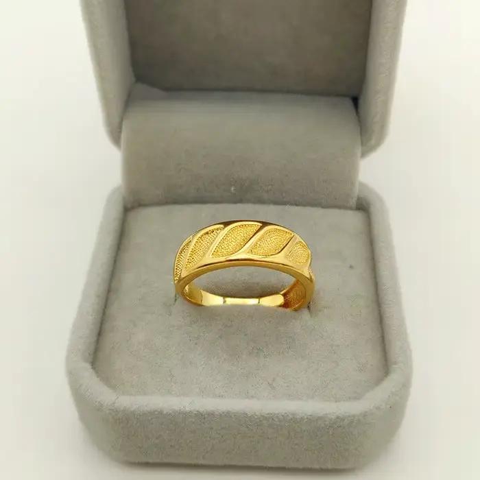 Alliances de mariage YNO en or jaune 18 carats plaqué pur pour homme et femme occasions spéciales romantiques
