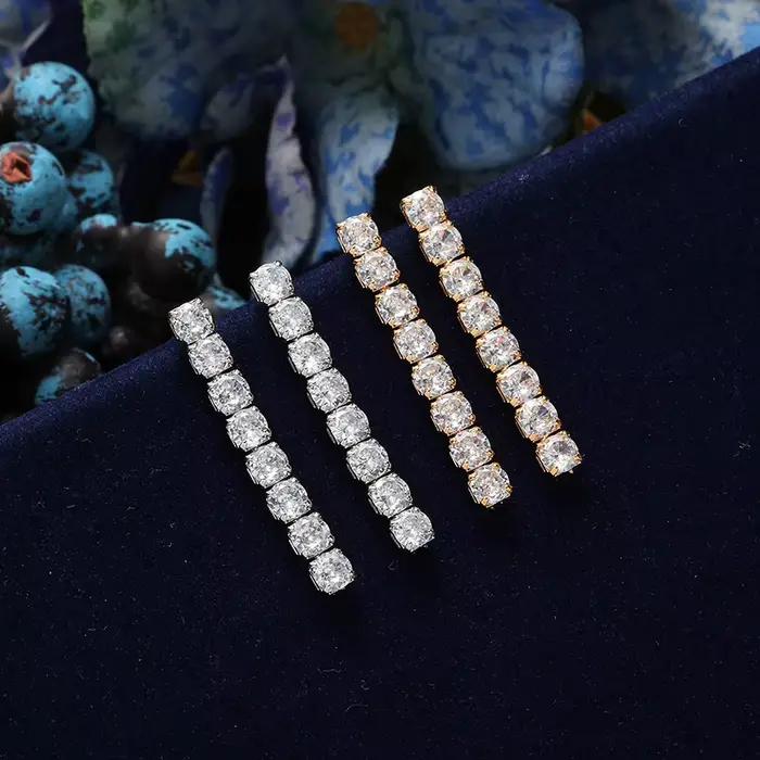 Ensemble de bijoux HADIYANA brillant Transparent luxe élégant collier Bracelet bague boucle d'oreille