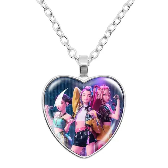 Ensemble tendance 2 pièces Demon Hunters : 1 bijou, collier et bracelet délicats, accessoire élégant pour le quotidien et les occasions festives